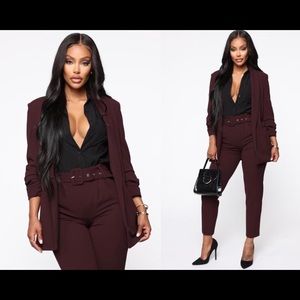 Burgundy Blazer